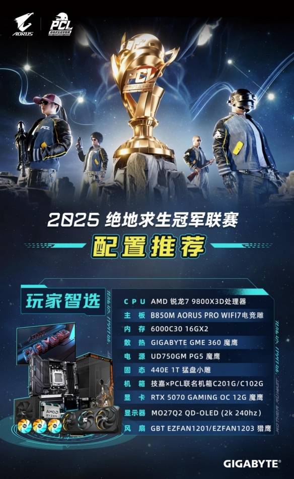 技嘉AORUS电竞主机联名PCL：助力畅快吃鸡体验竞技宝JJB平台(图4)